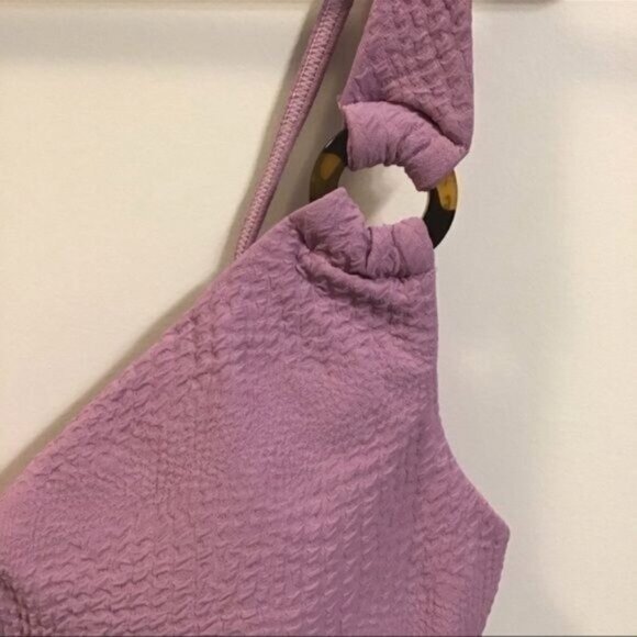 NWT Onia Clair Textured Lavender Bikini Top Size XL - Picture 2 of 6